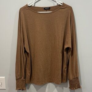 SIXTH Women's Brown Long Sleeve Top
